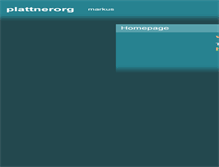 Tablet Screenshot of plattner.org